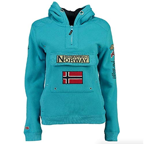 Geographical Norway Herren Gymclass Kapuzenpullover, Turquesa, im Sale