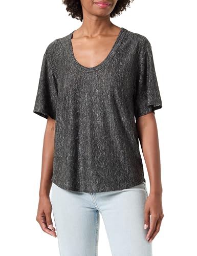 Pinko Damen Trolls Jersey Leinen mit Flammmuster T-Shirt, Z99_Schwarz Limousine, Large im Sale