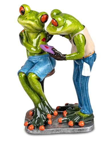 formano Froschpaar Tattoo Machen 15 cm Figur lustige Frösche Dekoration Tätowierer