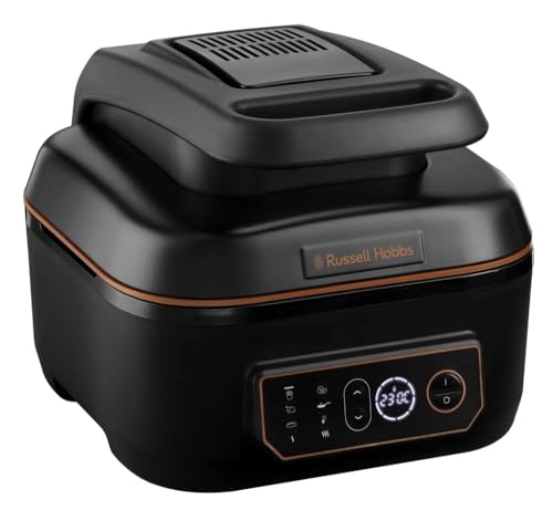 Russell Hobbs Heißluftfritteuse  5,5l Multi [AirFryer & Grill & Multikocher] SatisFry (spülmaschinenfest, Ober-&Unterhitze, kein Schütteln mehr, Slow Cooker, Backen etc, inkl. Grillplatte) 26520-56 im Sale