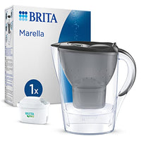 Thumbnail for BRITA Wasserfilter-Kanne Marella graphit (2,4l) inkl. 1x MAXTRA PRO All-in-1 Kartusche – Filter zur Reduzierung von Kalk, Chlor, Blei, Kupfer & geschmacksstörenden Stoffen im Wasser