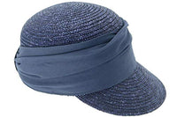 Thumbnail for Seeberger Grace Stroh Sonnencap Strohkappen Damencap (One Size - Denim)