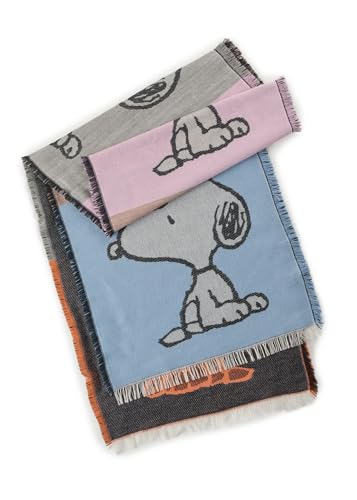 CODELLO JACQUARD SCARF POLYACRYLIC MIX SNOOPY 35X180CM TUCH im Sale