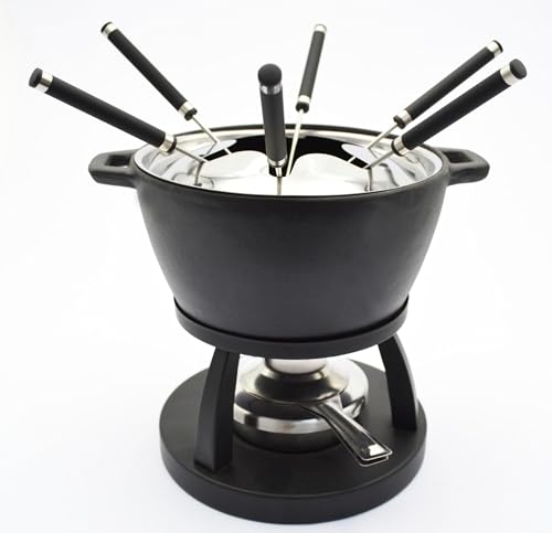 MÄSER 935482 Set für 6 Personen, Fondue aus Gusseisen, ideal für Fleischfondu im Sale