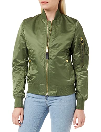 Alpha Industries Damen MA-1 VF LW Wmn Bomberjacke, Sage-Green/Gold, im Sale