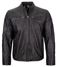 Thumbnail for Otto Kern - Herren Lederjacke Lammnappa royal-Black im Sale