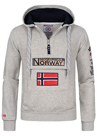 Thumbnail for Geographical Norway Herren Gymclass Kapuzenpullover, Turquesa, im Sale