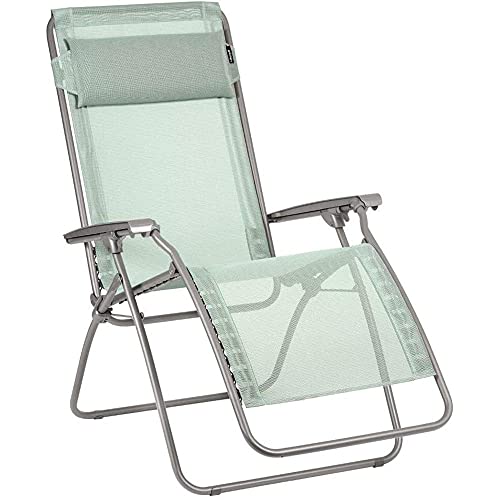 LAFUMA MOBILIER Relax-Liegestuhl, Klappbar und verstellbar, R Clip, Batyline, Farbe: Tilleul, LFM4020-9268 im Sale