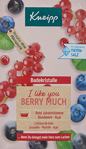 Kneipp Badekristalle I Like You Berry Much, Rote Johannisbeere & Blaubeere & Açai 60 g im Sale