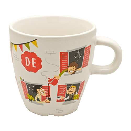 Douwe Egberts Kaffeebecher Neighbours Kaffee Becher Kaffeetasse Porzellan 280 ml