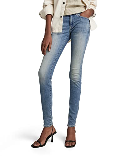 G-STAR RAW Damen Midge Zip Mid Skinny Jeans im Sale