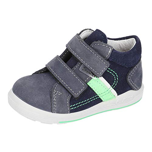 RICOSTA Jungen Lauflern Schuhe LAIF von Pepino, Weite: Mittel (WMS),wasserfest, Halbschuh Klettverschluss flexibel leicht,Nautic,24 EU / 7 Child UK im Sale