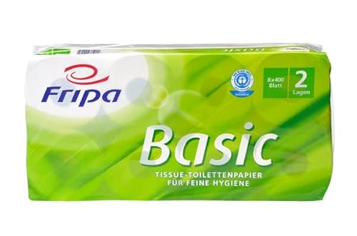 Toilettenpapier Basic, Packungsart und Inhalt, Set/Etui 8 Rollen, weiß