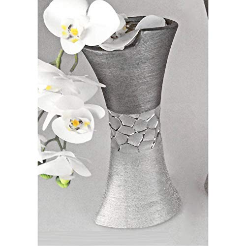 Formano Vase Silber-grau 13 x 30 cm 739872 im Sale