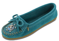 Thumbnail for Minnetonka Damen METOWEMOC Mokassin, Türkis (Turquoise) im Sale