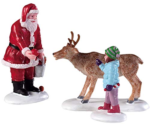 Lemax 92752 - Reindeer Goodies 3er Set - Rentier Leckereien - Kleine Weihnachtsfiguren zum Dekorieren