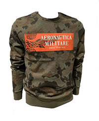 Thumbnail for Aeronautica Militare FE1669 Herren-Sweatshirt, Camouflage, Rundhalsausschnitt, Trikot, Camouflage, im Sale