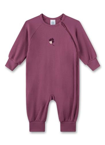 Sanetta Mädchen-Overall Lila | Praktischer und bequemer Strampler aus Baumwoll-Viskose-Mix für Mädchen. Baby Overall 068 im Sale