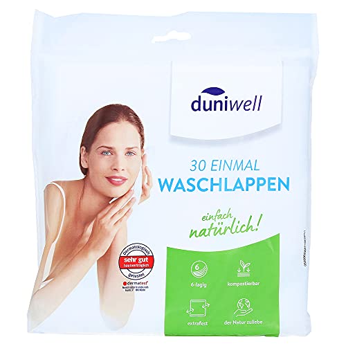 Duniwell Einmalwaschlappen, 30 Stück