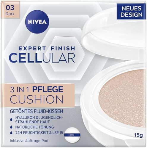 NIVEA 3in1 Anti-Age Pflege Kissen für natürliche Tönung und Feuchtigkeit, Für Helle Hauttypen, 15 ml im Sale