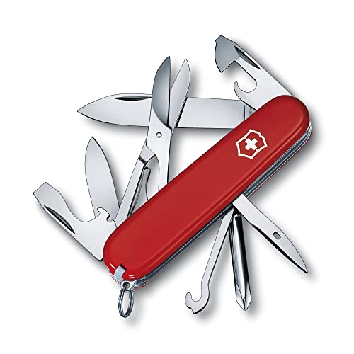 Victorinox Schweizer Taschenmesser Super Tinker, Swiss Army Knife, Multitool, 14 Funktionen, Klinge, Dosenöffner, Schraubendreher 3 mm im Sale