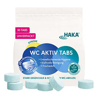 Thumbnail for HAKA WC Aktiv Tabs, starker Toilettenreiniger gegen Kalk & Urinstein, umweltfreundlich mit Aktivsauerstoff, 30 Tabs Zitronenduft