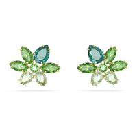 Thumbnail for Swarovski Gema Ohrstecker, Vergoldete Damenohrringe mit Zarten Blumen-Motiven und Strahlenden Swarovski Kristallen im Sale