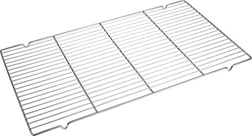 Dr. Oetker Torten-/Kuchenrost 45cm eckig, Kuchenrost zum Auskühlen und fertig verzieren von Kuchen und Torten, überzeugt durch festen Stand, (Farbe: silber), Menge: 1 Stück, 45 x 30 x 0,2 cm