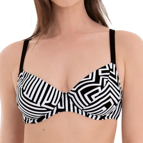 Rosa Faia - Shining Lines - Bikini-Top (38C Schwarz) im Sale