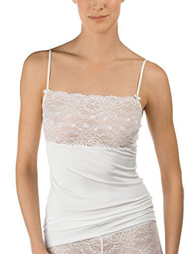 CALIDA Sensual Secrets Spaghetti-Top Damen, Brustbereich komplett aus zarter, semitransparenter Spitze, verstellbare Träger im Sale