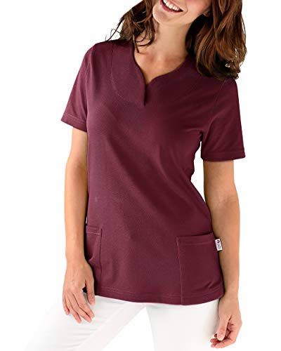 CLINIC DRESS Longshirt - Damen Shirt leicht tailliert 1/2 Arm hinten länger Saum abgerundet 60° Wäsche königsblau 50/52 im Sale