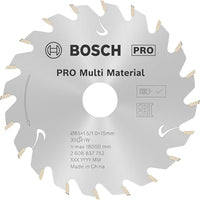 Thumbnail for Bosch 1x PRO Multi Material Kreissägeblatt für Akku-Handkreissägen (für Aluminium, Kunststoff, Ø mm, Professional Zubehör Handkreissäge) im Sale