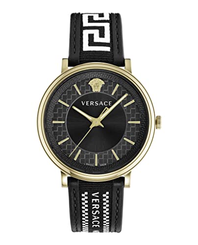 Versace V-Circle Collection Luxus-Herren-Armbanduhr, Gold-VE5A01921, OS, V-Circle im Sale