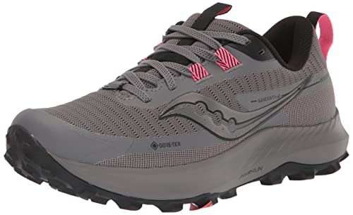 Saucony Damen Peregrine 13 GTX Traillaufschuh, Gravel/Black, 46 EU im Sale