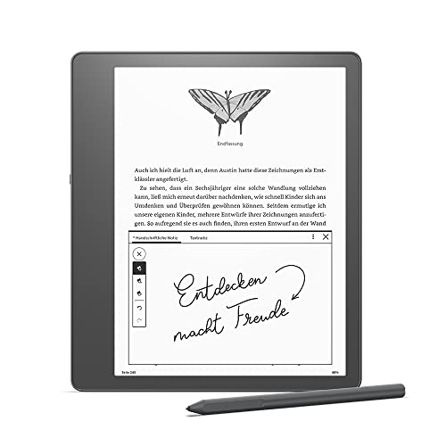 Zertifiziert und generalüberholt Kindle Scribe, der erste Kindle mit Schreibfunktion, mit 10,2-Zoll-Paperwhite-Display mit 300 ppi, mit Standard-Eingabestift | 16 GB