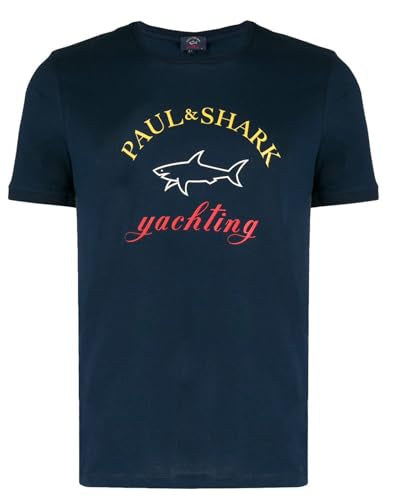 PAUL&SHARK MEN''S KNITTED T-SHIRT C.W. COTTON im Sale