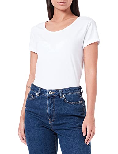 ONLY Damen T-Shirt Onllive Love Life Basic Damenshirt 15205059 White im Sale