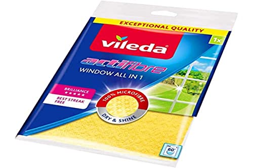 Vileda Reinigungstuch für Glas Actifibre, gelb im Sale