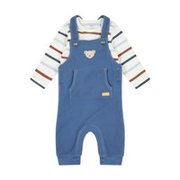 Thumbnail for Steiff Baby-Jungen Set Hose + T-Shirt Langarm, Bijou Blue, 56 im Sale