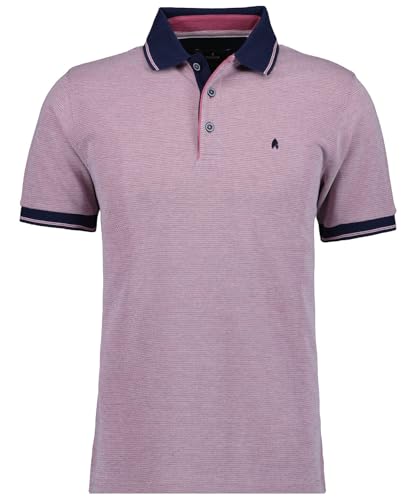 RAGMAN Herren Poloshirt farbig gestreift S, Rosewein-462 im Sale