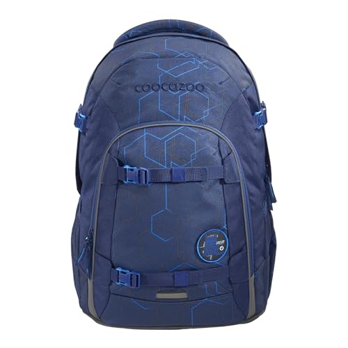 coocazoo Schulrucksack Joker „Blue Motion“, blau, ergonomischer & anpassbarer Tornister, höhen- & größenverstellbar, mit Brustgurt & Hüftgurt, ab der 3. Klasse im Sale