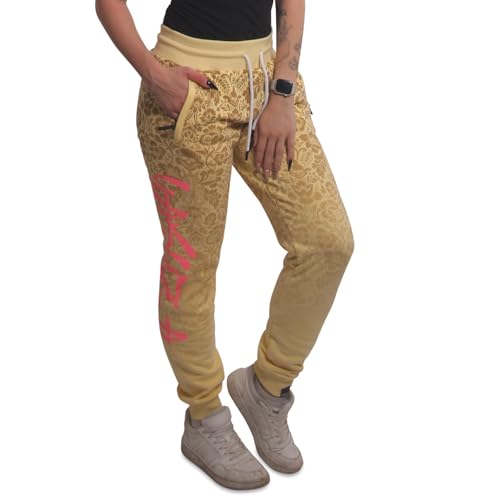 Yakuza Damen Ornamental Urban Jogginghose, Pale Banana, im Sale