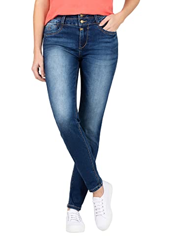 Timezone Damen Slim EnyaTZ Womenshape Jeans, Grape Blue wash, 30/30 im Sale