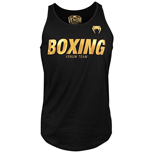 Venum Herren Boxing VT Tank Tops, Schwarz/Gold, XL