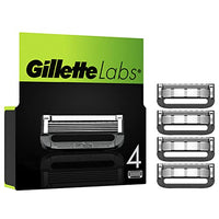 Thumbnail for Gillette Labs Rasierklingen für Rasierer, 4 Ersatzklingen für Gillette Labs Nassrasierer Herren mit Reinigungs-Element und Heated Razor