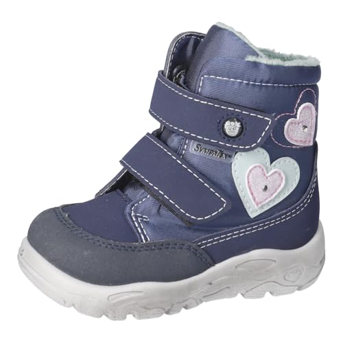 RICOSTA Mädchen Winterstiefel Maddi, Kinder Lauflernschuhe, Weite: Mittel, lose Einlage, Sympatex, Blinklicht, Nautic/Marine (180), 27 EU im Sale