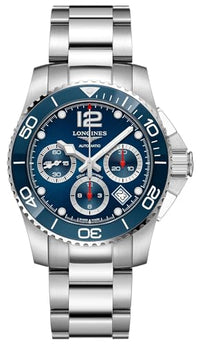 Thumbnail for Longines HydroConquest Chronograph Automatik blaues Zifferblatt Herrenuhr L3.783.4.96.6 Chronograph, Chronograph im Sale