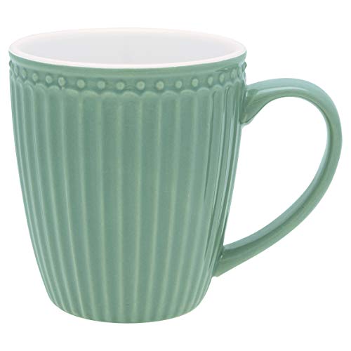 GreenGate - Tasse - Henkeltasse - Kaffeetasse - Mug - Alice - Dusty Green/grün - Porzellan - 300 ml im Sale