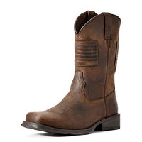 Thumbnail for ARIAT Men's Men&Rsquo;S Rambler Patriot Distressed Western Boot &Ndash; Square