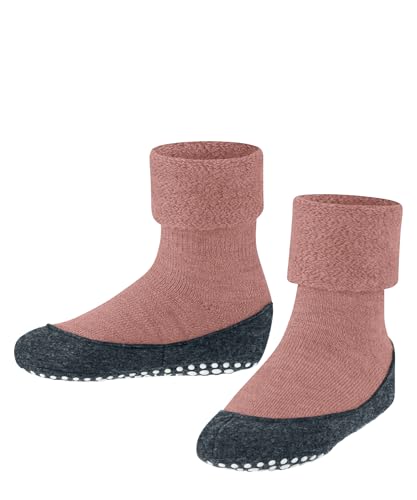 FALKE Unisex Kinder Cosyshoe Minis K HP Wolle Rutschhemmende Noppen 1 Paar Stoppersocken, Grün (Bamboo 7650), 27-28 im Sale